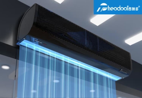 Kompak Siyah Hava Perdesinin uzaktan kumandası 220-240V