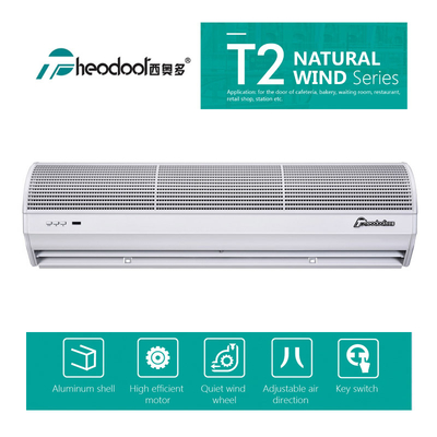 230V Alüminyum Hava Perdesi 2000m³/saat Uzaktan Kumandalı