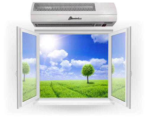 Mini Cross Flow Overhead Air Curtain Kapı ısıtıcılarının üzerinde kompakt 600mm boyutu