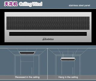 Enerji tasarrufu Gömme tavan 36 inç hava perdesi kapılar için rüzgar.